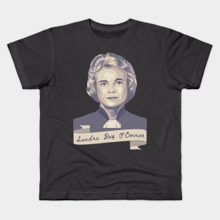 Sandra Day O'Connor Portrait and Quote Kids T-Shirt